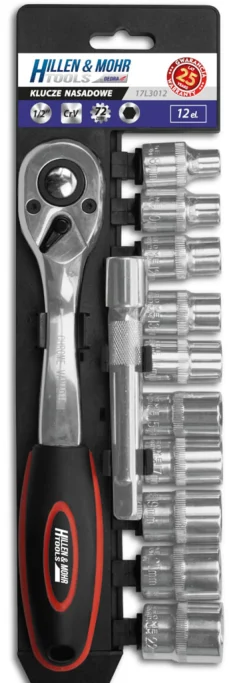 Klucze nasadowe 1/2" 12szt. Hillen&Mohr Tools 17L3012