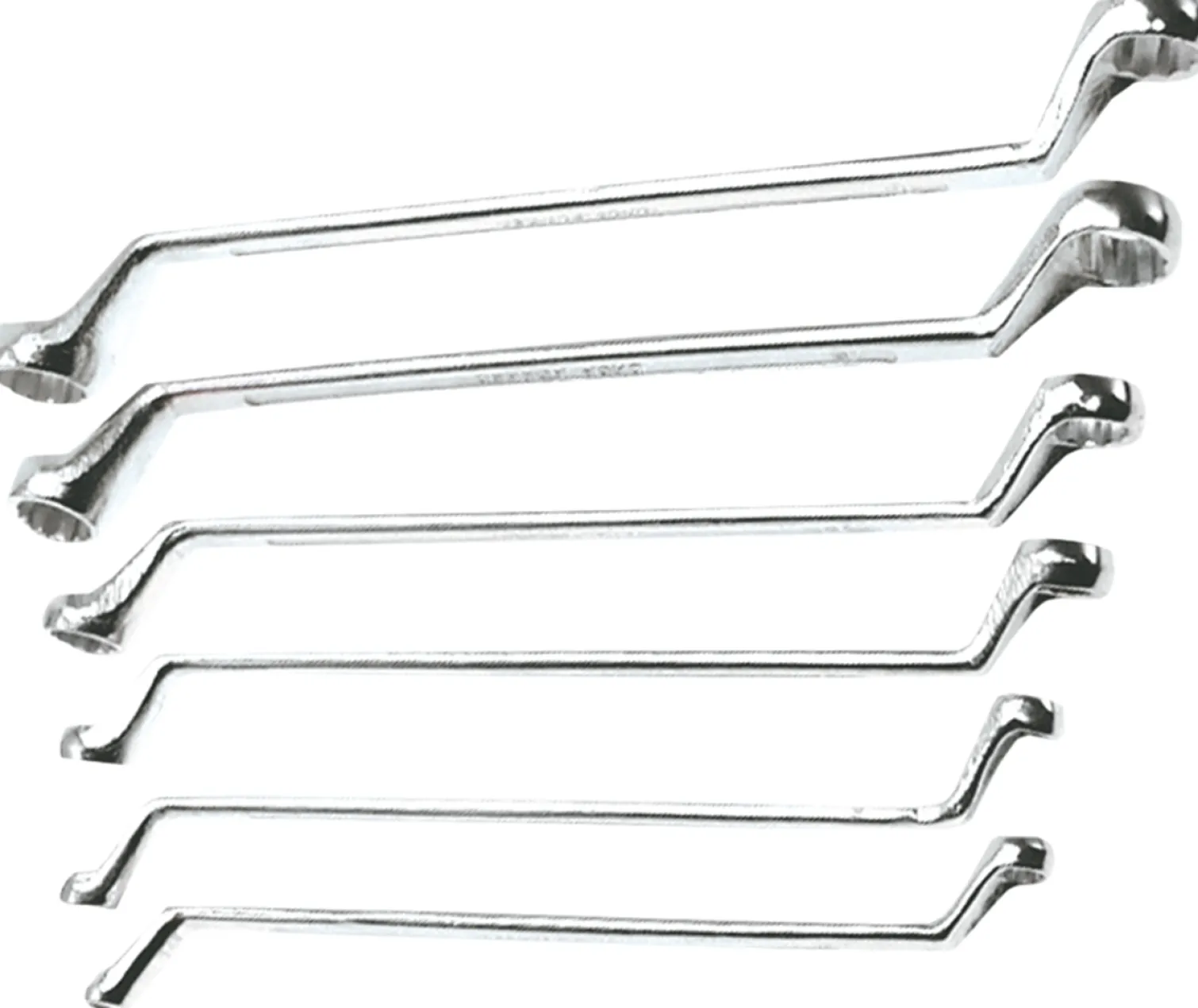 Klucze oczkowe odgięte 6-17mm, zestaw 6szt. Top Tools 35D455