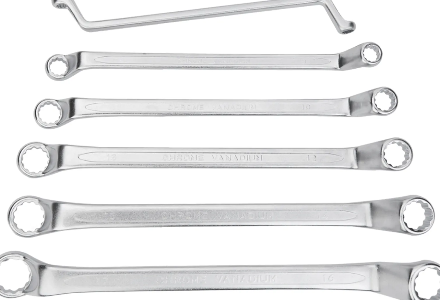 Klucze oczkowe odgięte 6-32mm, zestaw 12szt. Neo 09-952