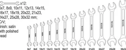 Klucze płaskie 6-32 12 sztuk Yato YT-0381