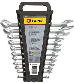 Klucze płasko-oczkowe 6-22mm 12szt. Topex 35D757