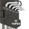 Klucze pięciokątne z otworem krótkie Topex 35D950