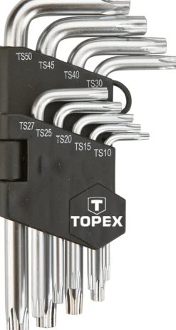 Klucze pięciokątne z otworem krótkie Topex 35D950