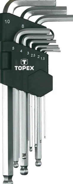 Klucze sześciokątne 1.5-10mm 9szt. Topex 35D957