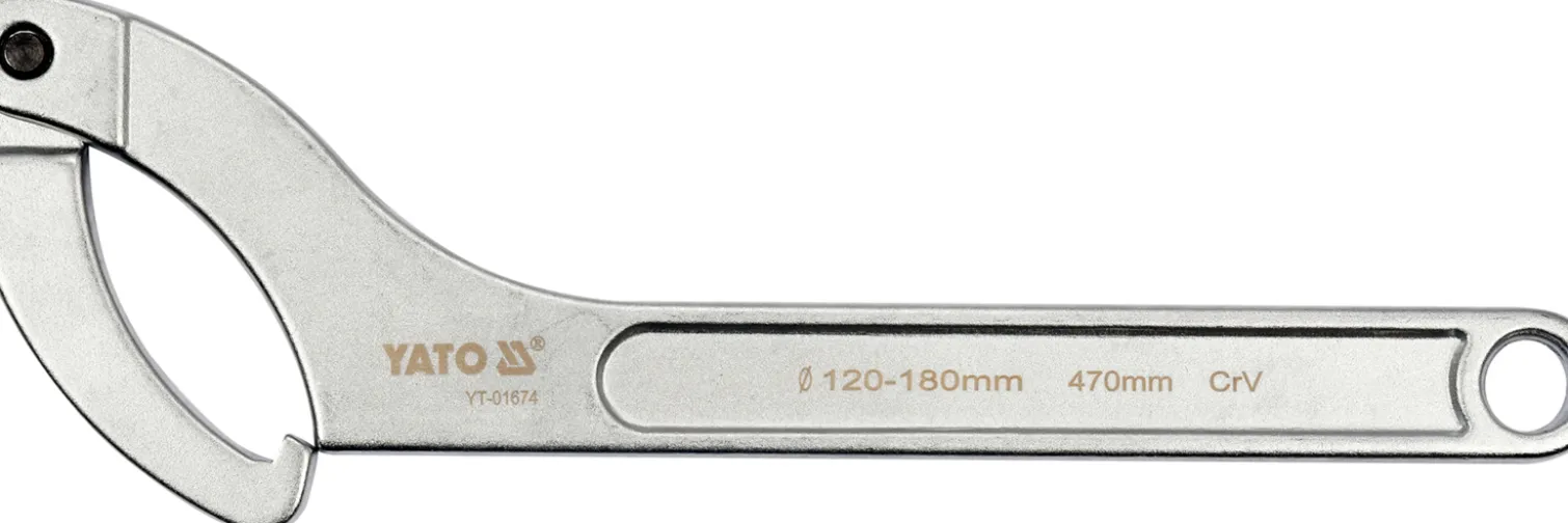 Klucz hakowy z noskiem 470mm Yato YT-01674