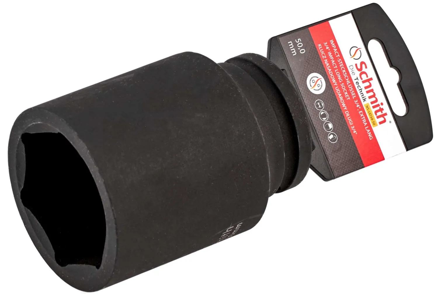 Klucz nasadowy udarowy długi 3/4" 36mm Schmith NS-UD34-36