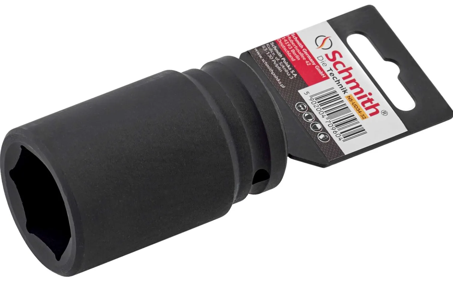Klucz nasadowy udarowy długi 3/4" 32mm Schmith NS-UD34-32