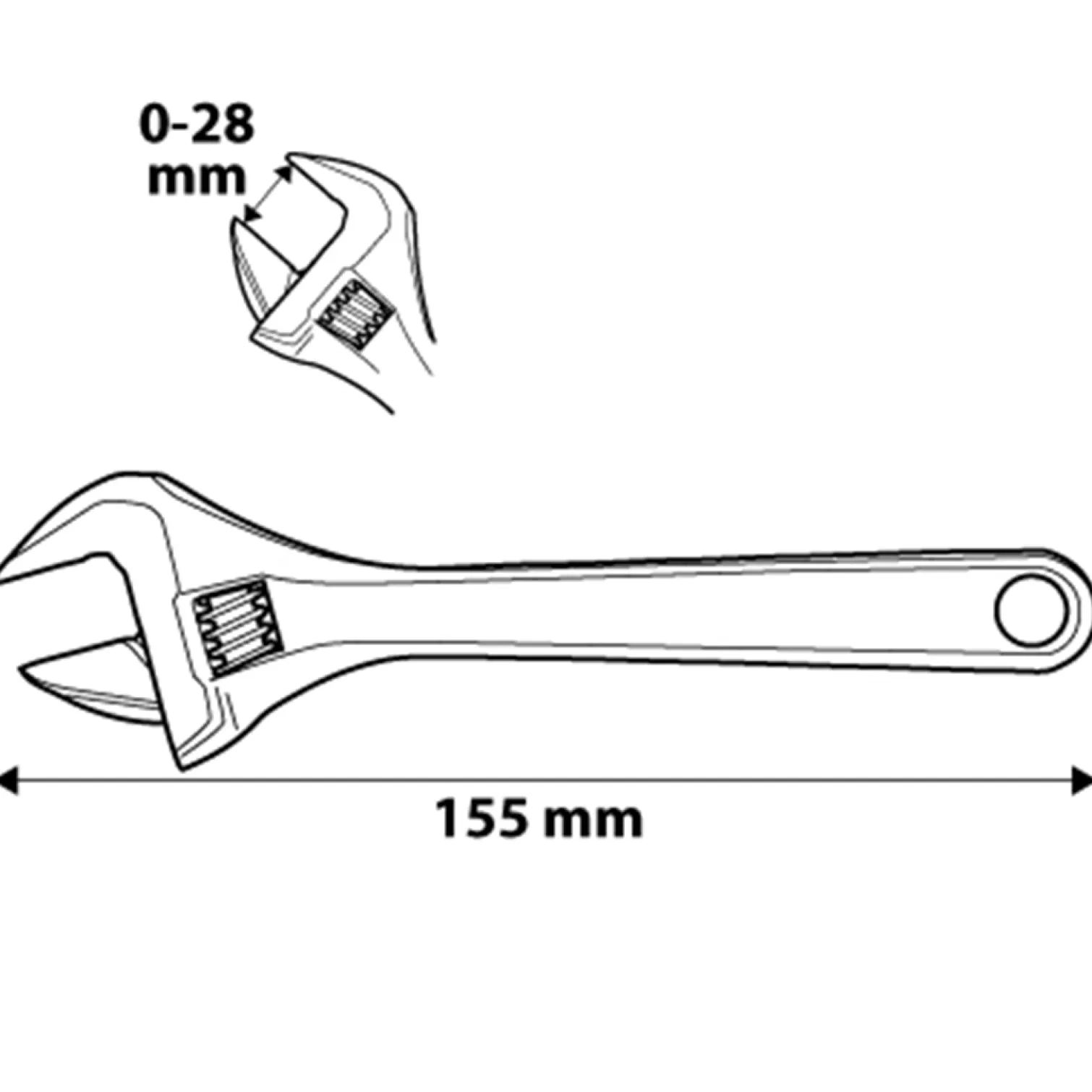 Klucz nastawny 155mm Neo 03-023
