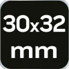 Klucz oczkowy odgięty 30x32mm Neo 09-930