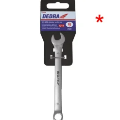 Klucz płasko-oczkowy CrV 27 mm z przywieszką Dedra 1461P