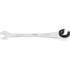 Klucz płasko-oczkowy rozcięty z grzechotką 19 mm Neo 09-266