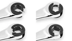 Klucz płasko-oczkowy rozcięty z grzechotką 16 mm Neo 09-263