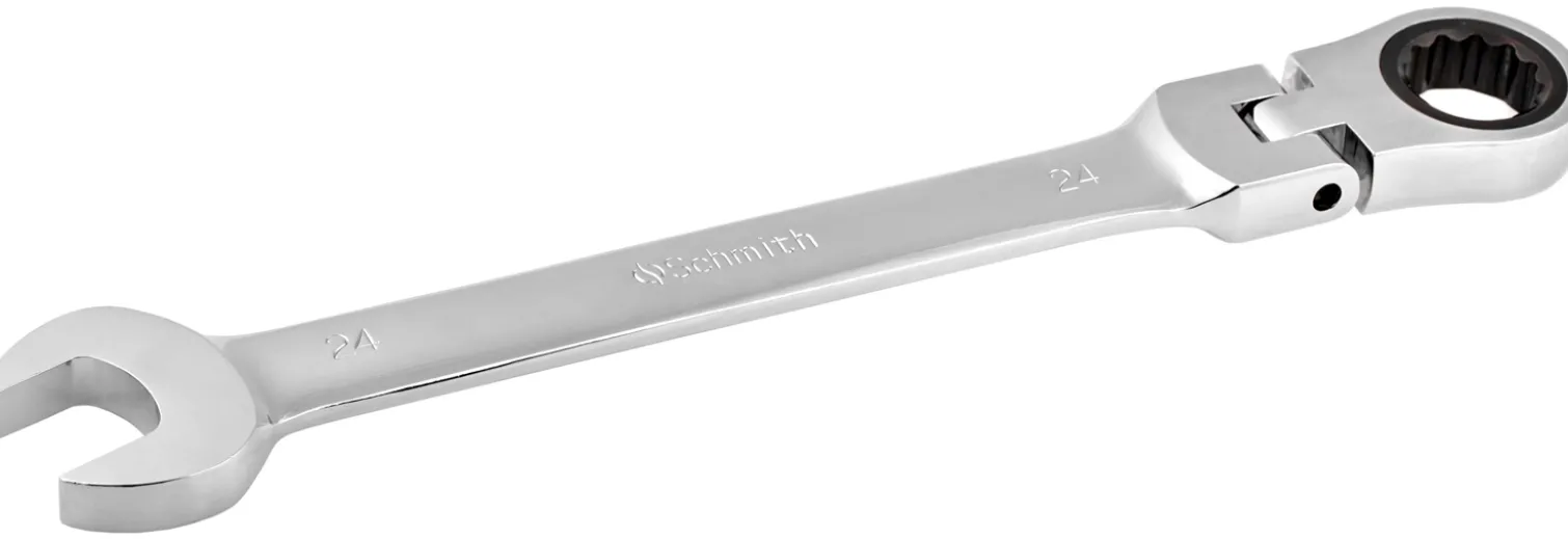 Klucz płasko-oczkowy z grzechotką łamany 14mm Schmith SKGL-14