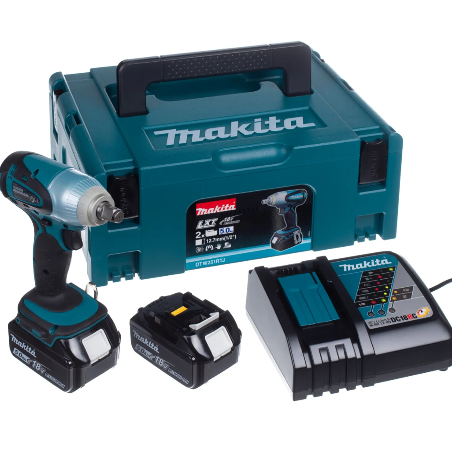 Klucz udarowy Makita LXT DTW251RTJ 2x5.0Ah