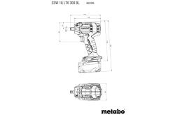 Klucz udarowy w walizce Metabo CAS SSW 18 LTX 300 BL 2x4.0Ah