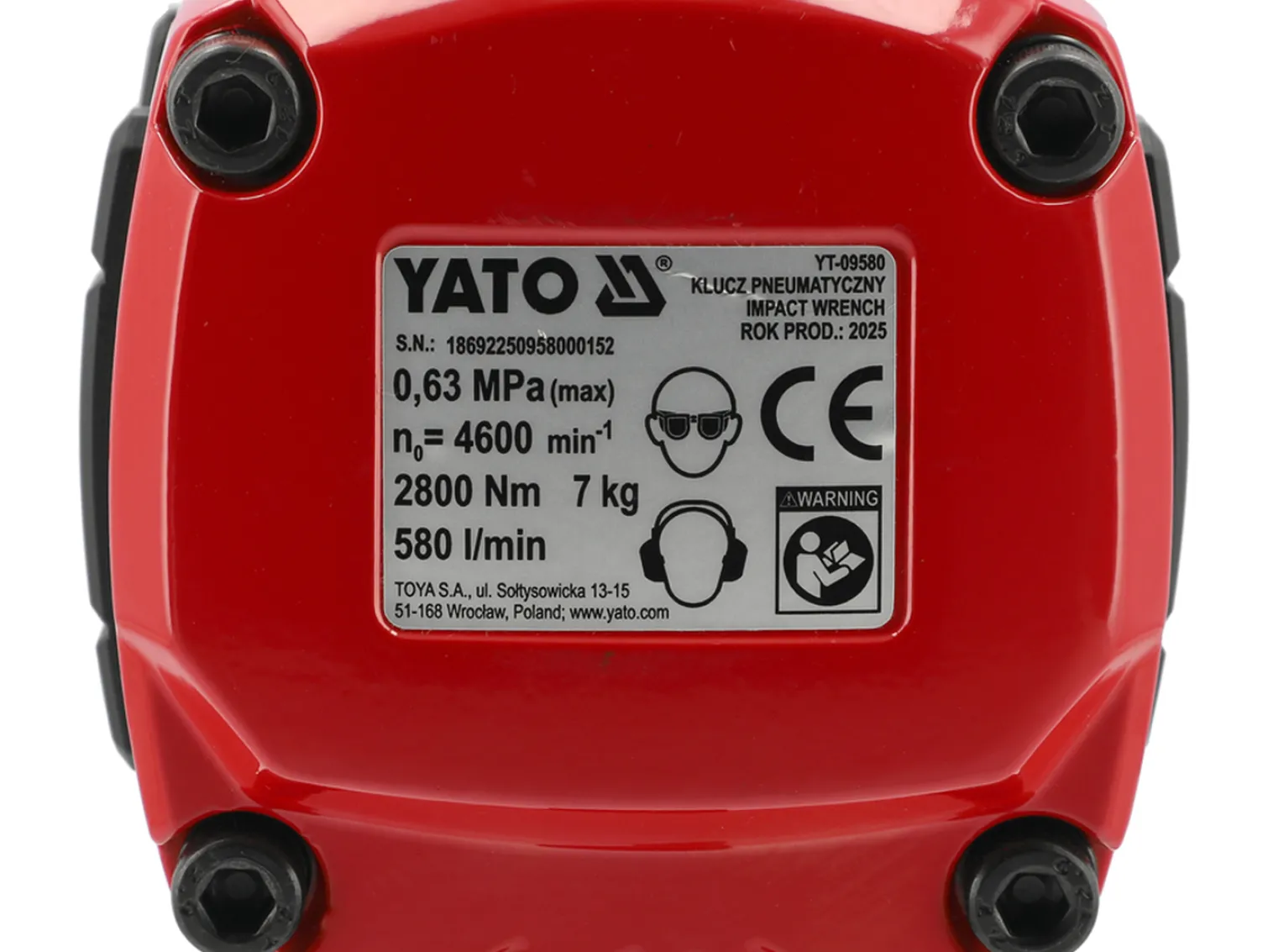 Klucz udarowy 3/4" Yato YT-09580