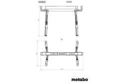 Kobyłki stalowe 2szt. Metabo MAB 82