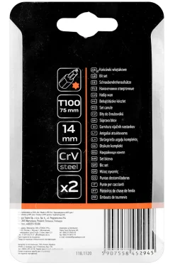 Końcówka TORX T100 x 75mm, S2 x 2szt. Neo 10-960