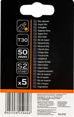 Końcówka wkrętakowa T30, 5szt. Neo 09-587
