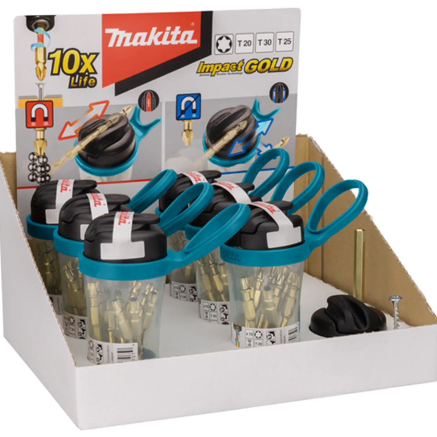 Końcówki wkręcające skrętne T20 10szt. Makita B-54112