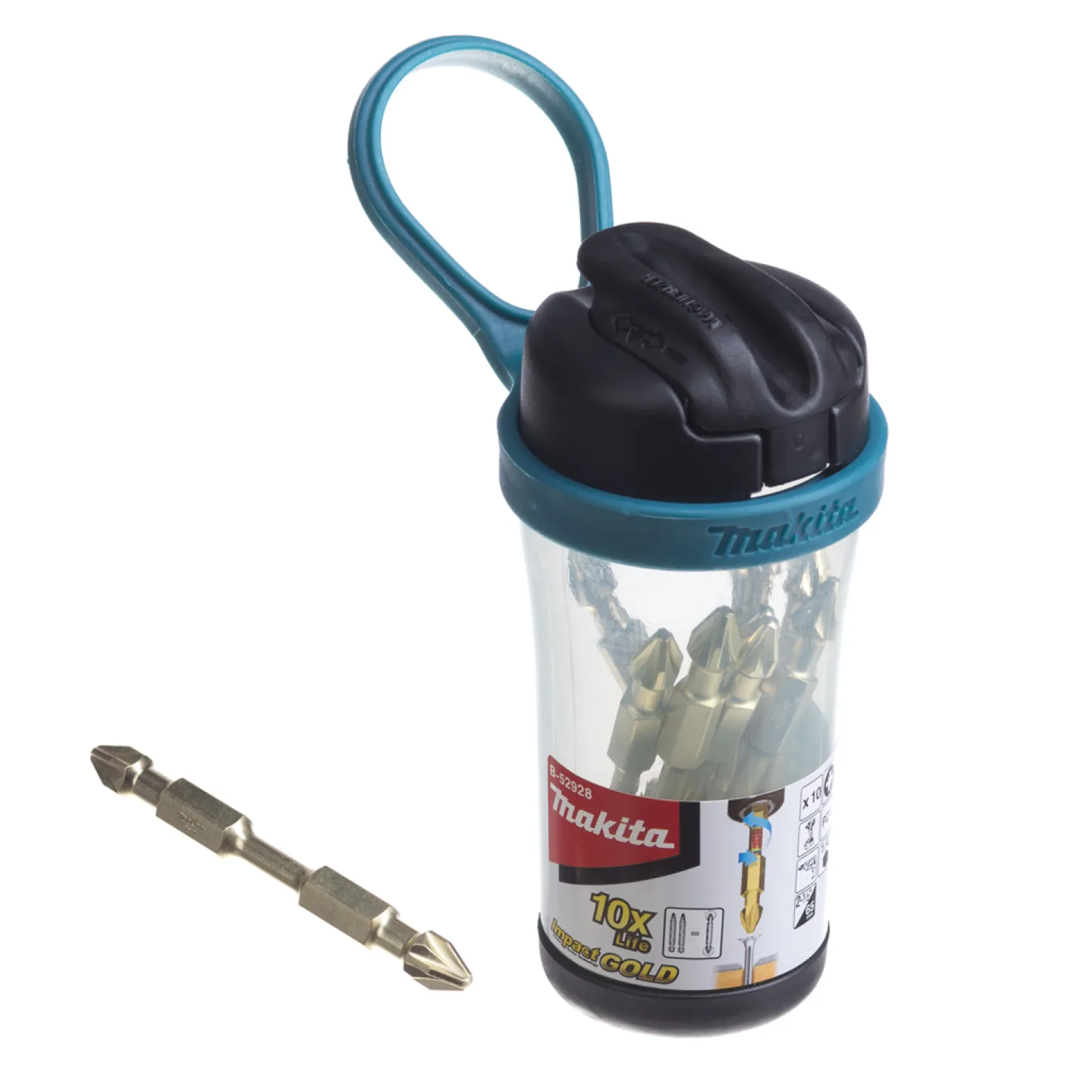 Końcówki wkrętakowe skrętne PZ2 10szt. Makita B-52928