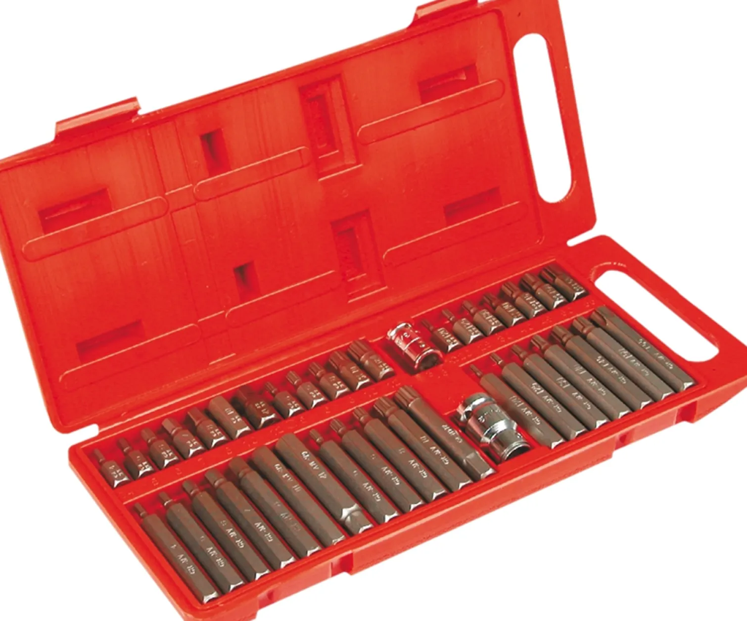 Końcówki wkrętakowe Spline, zestaw 40szt. Top Tools 39D377