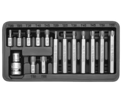 Końcówki wkrętakowe Torx (15szt.) Yato YT-0411
