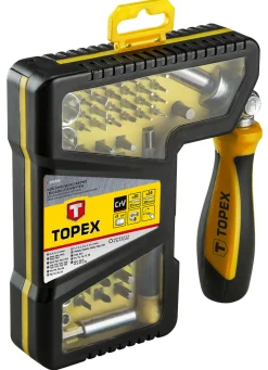 Końcówki wkrętakowe z uchwytem 1/4" 68szt. Topex 39D346