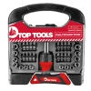 Końcówki wkrętakowe z uchwytem, 44szt. Top Tools 39D200