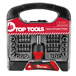 Końcówki wkrętakowe z uchwytem, 44szt. Top Tools 39D200
