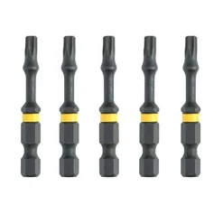 Końcówki wkrętarskie EXTREME IMPACT Torsion T15/50mm, 5szt. DeWalt DT7394T