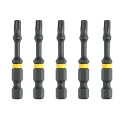 Końcówki wkrętarskie EXTREME IMPACT Torsion T25/50mm, 5szt. DeWalt DT7396T
