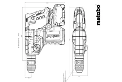Kombimłotek SDS-Plus Metabo KH 18 LTX BL 28 Q 2x5.5Ah