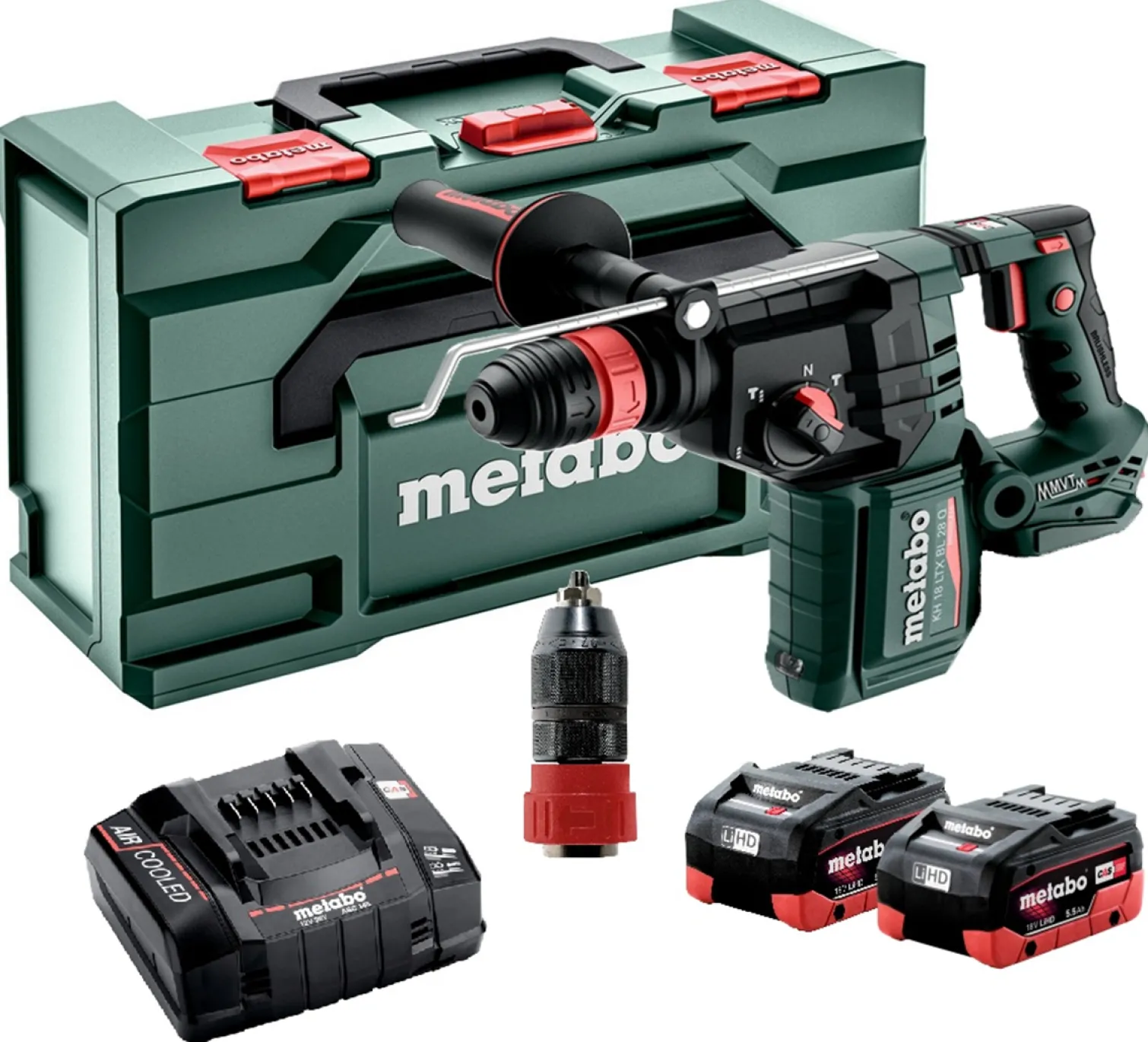 Kombimłotek SDS-Plus Metabo KH 18 LTX BL 28 Q 2x5.5Ah