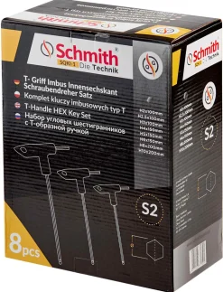Komplet kluczy imbusowych typ t 8 szt Schmith SQKI-1