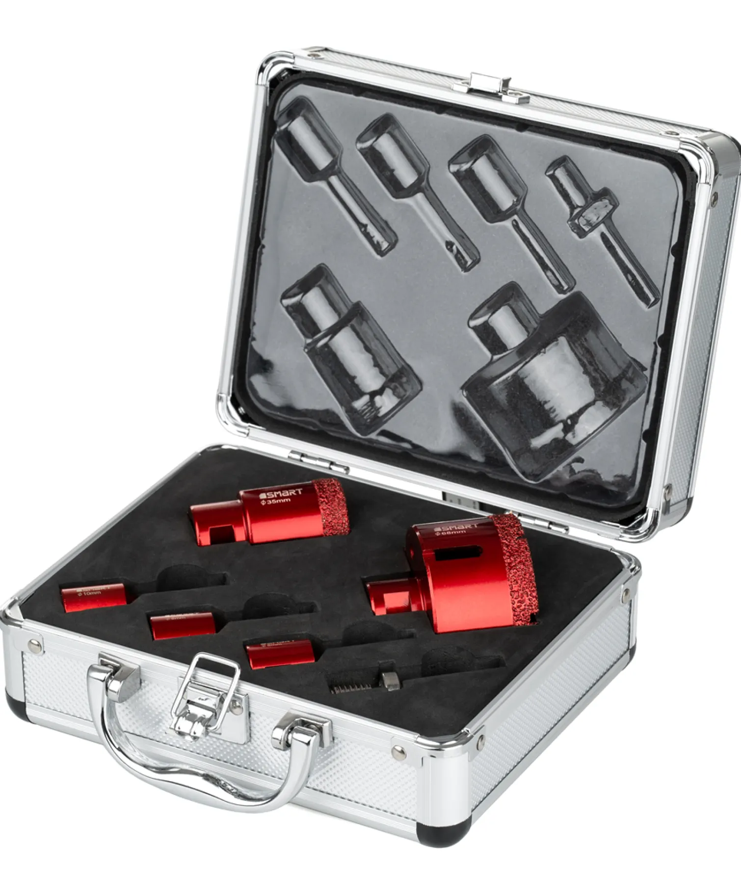 Komplet otwornic diamentowych do gresu 6-68mm M14, 9 elementów Smart365 SM-25-SET9