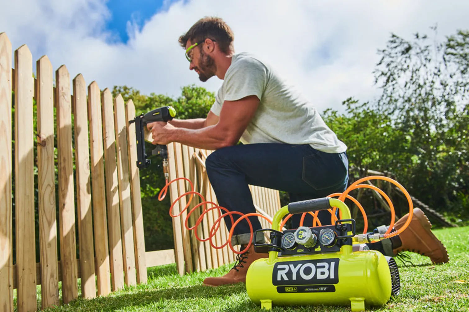 Kompresor akumulatorowy Ryobi ONE+ R18AC-0