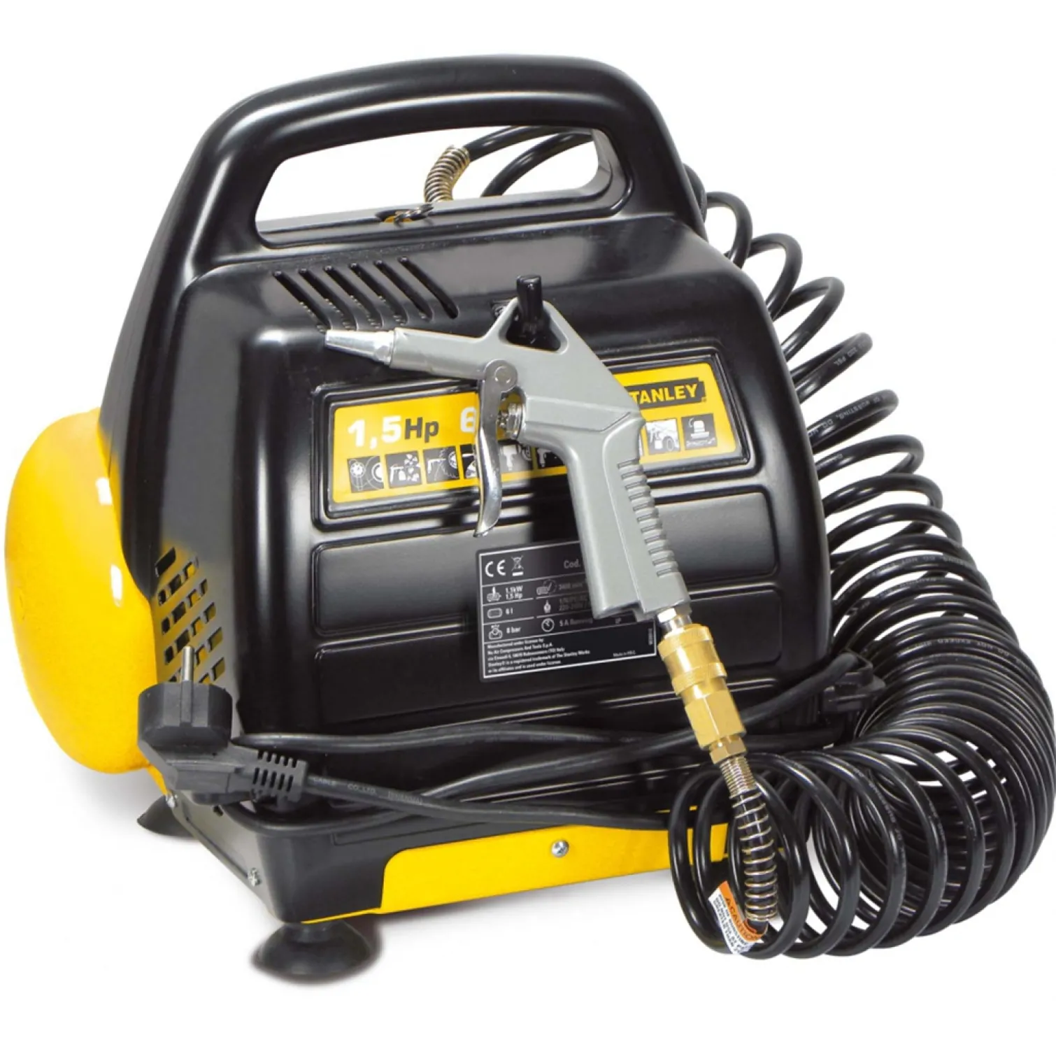 Kompresor bezolejowy 6l z akcesoriami Stanley C6BB304STN071