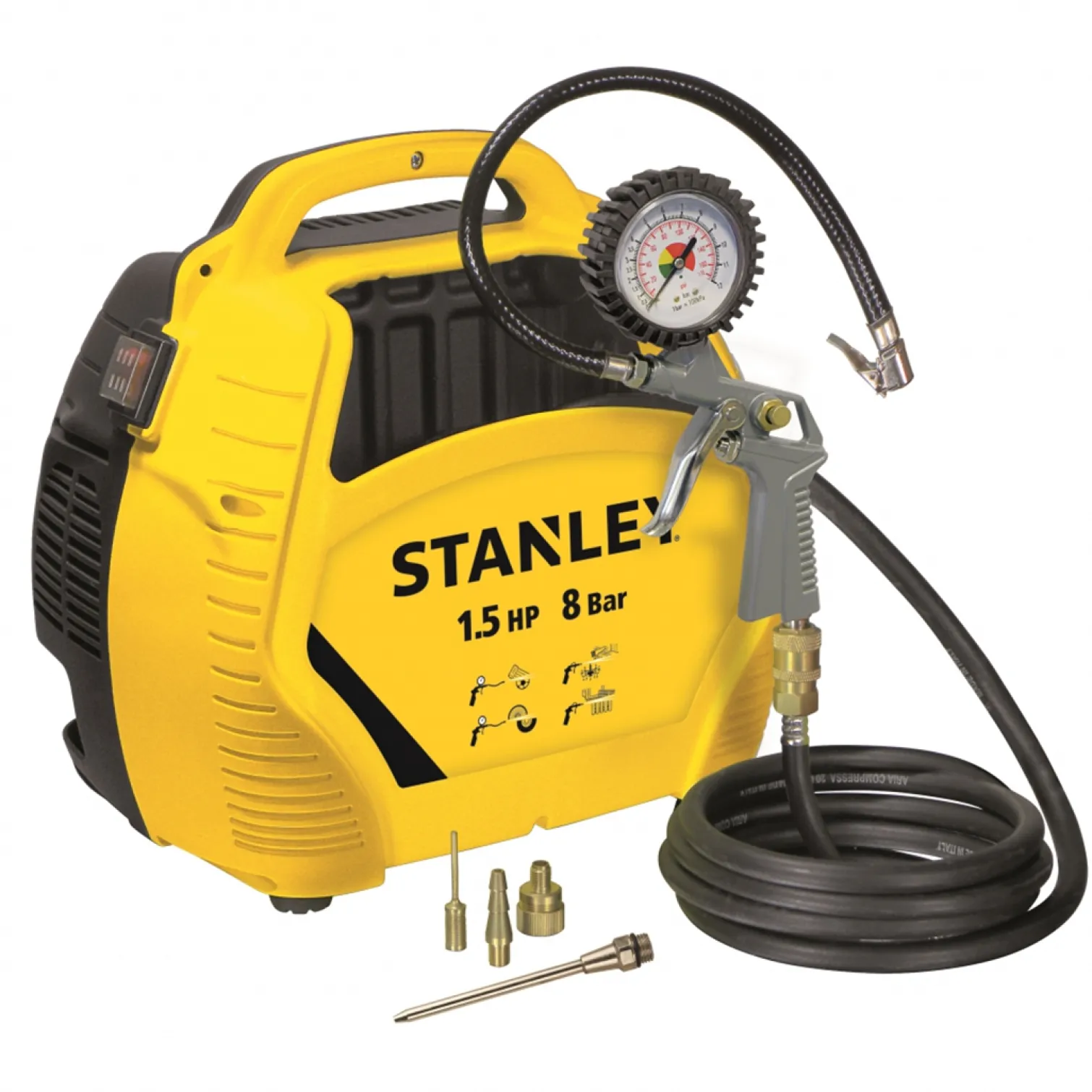 Kompresor bezolejowy z akcesoriami Stanley AIR-KIT