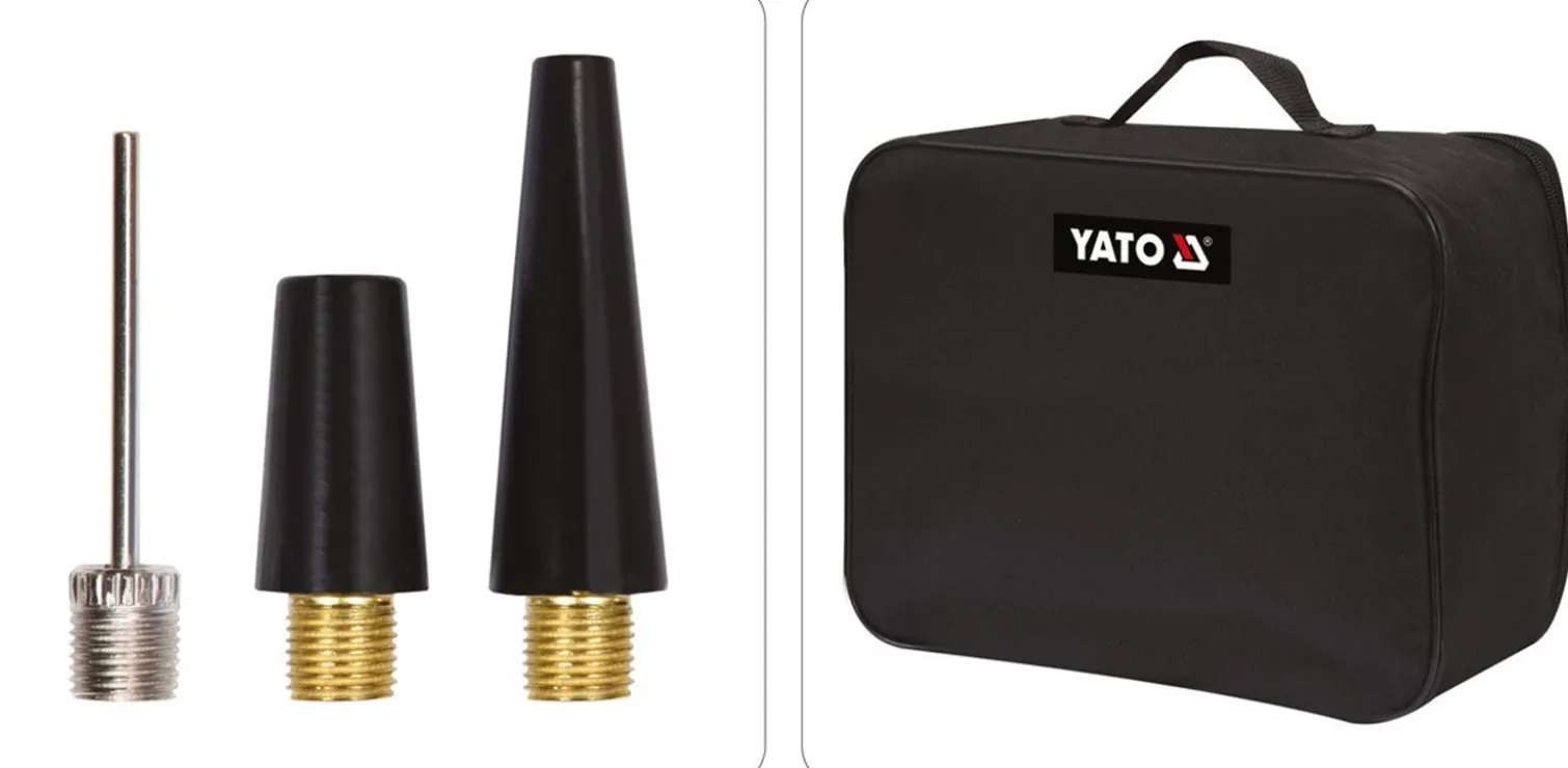 Kompresor samochodowy z lampą LED 180W Yato YT-73460
