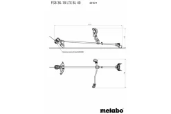 Kosa akumulatorowa Metabo FSB 36-18 LTX BL 40