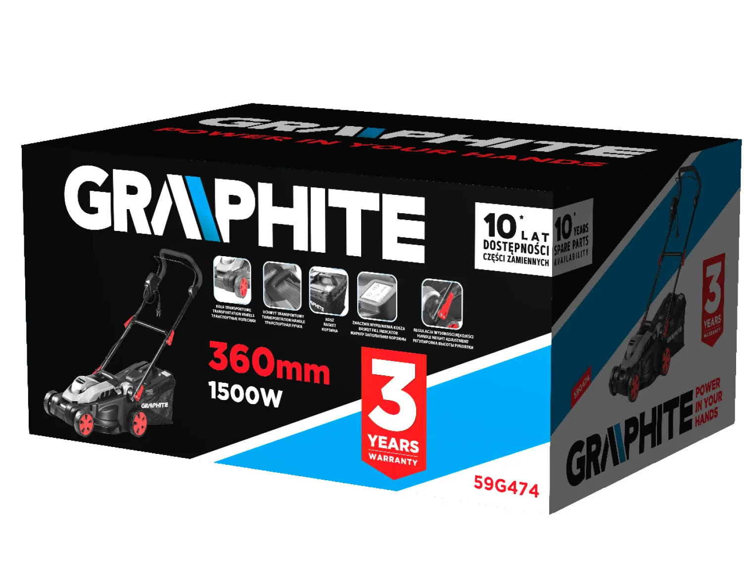 Kosiarka elektryczna Graphite 59G474