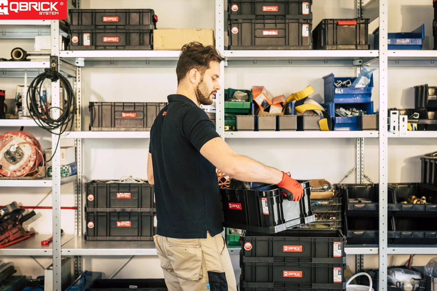 Kosz narzędziowy z przegrodami Qbrick System TWO BOX 200 FLEX