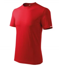 Koszulka męska T-shirt L, czerwona, 100% bawełna Dedra BH5TC-L