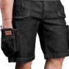 Krótkie spodenki robocze DENIM, czarne, rozmiar S Neo 81-273-S