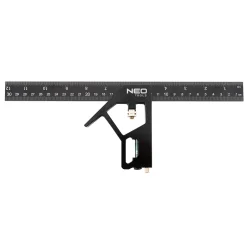 Kątownik wielofunkcyjny aluminiowy 30cm Neo 72-127