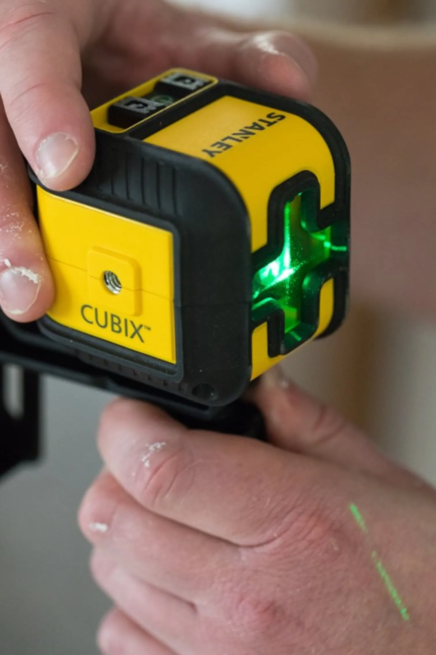 Laser krzyżowy, zielony Stanley Cubix next Generation