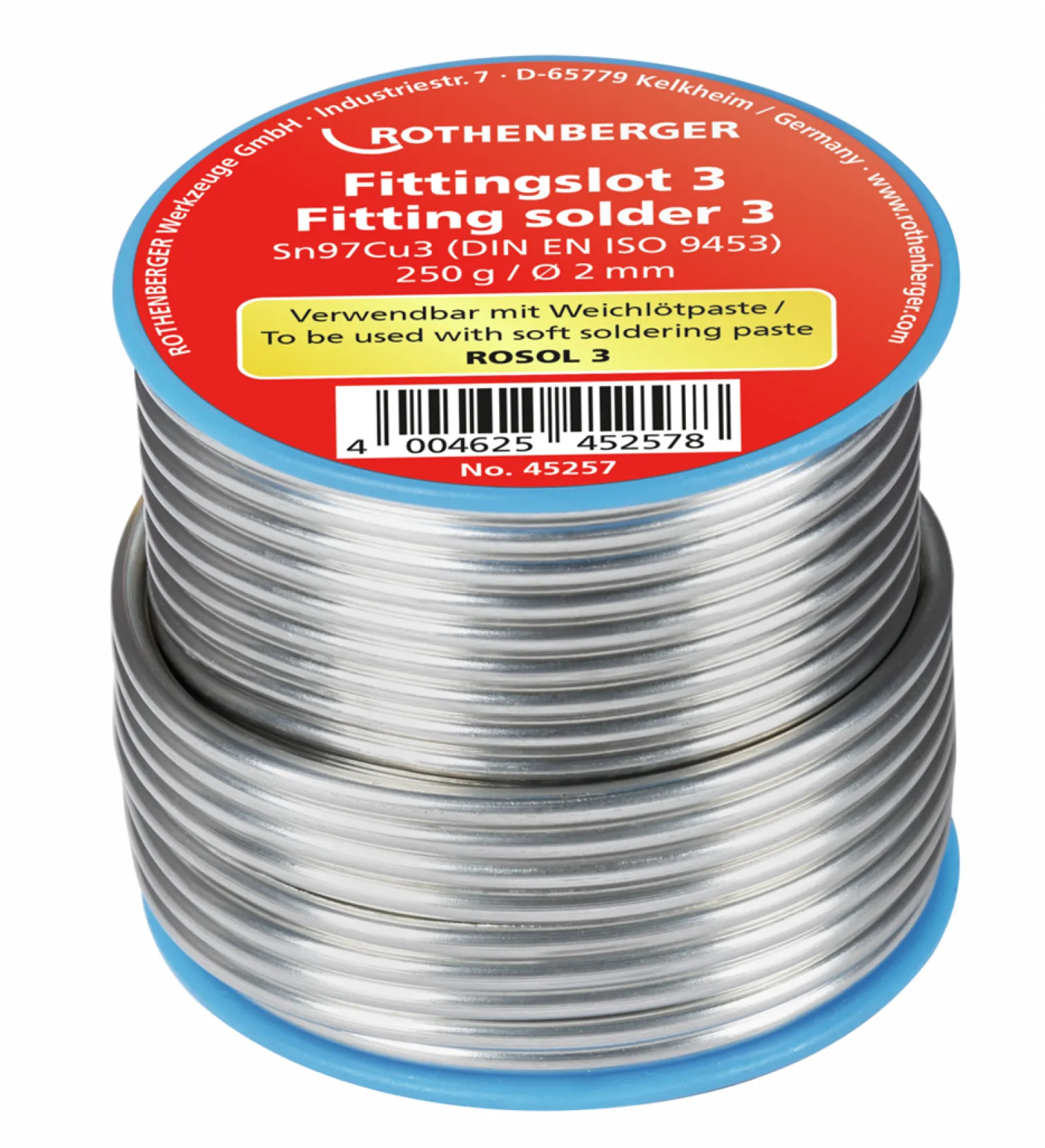 Lut miękki 3, 3mm Rothenberger 45255