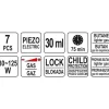Lutownica gazowa 3in1 z akcesoriami z zapłonem piezo Yato YT-36706