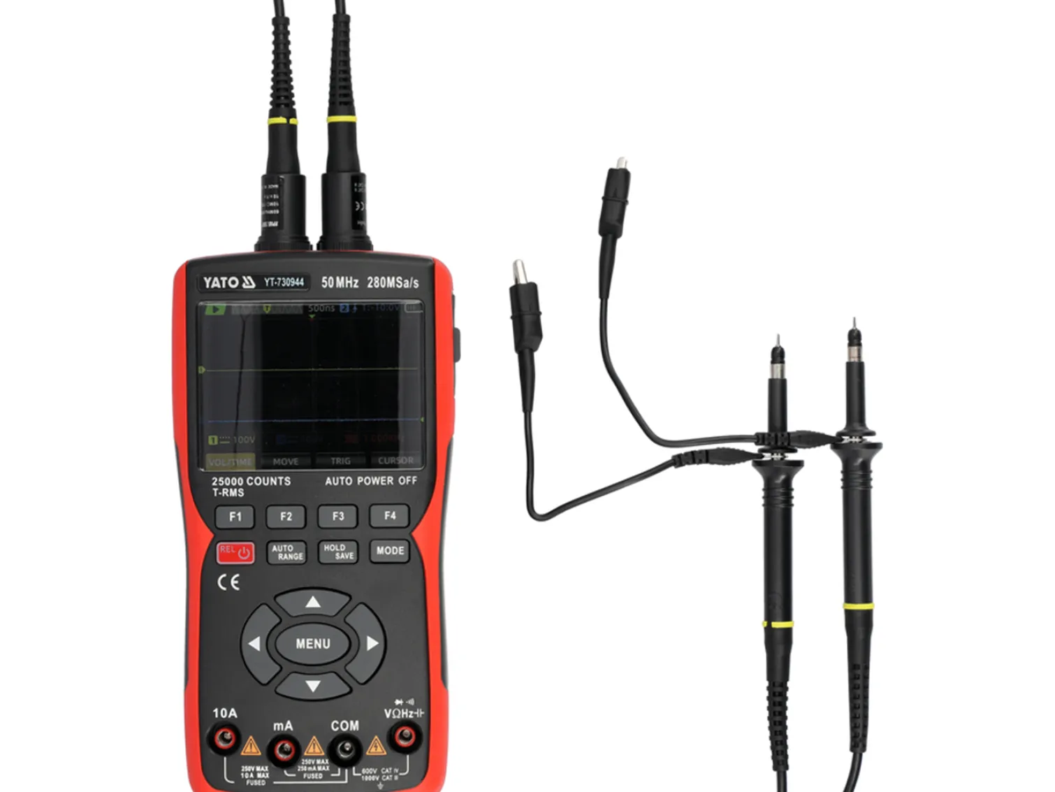 Miernik cyfrowy (multimetr) z wyświetlaczem LCD Yato YT-730944